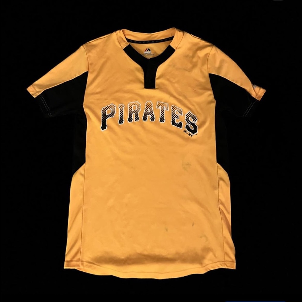Majestic Yellow and Black Pirates Jersey